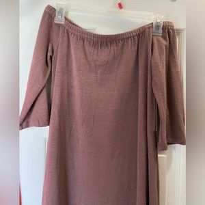 NWOT Off The Shoulder Tobi Brown Dress Size M Medium